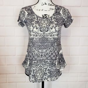 Lucky Brand Peasant Blouse Size XS